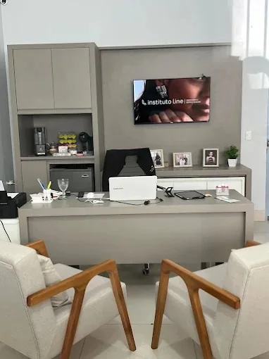 Sala de atendimento do Instituto Line Clinic, onde o plano de tratamento é apresentado ao paciente